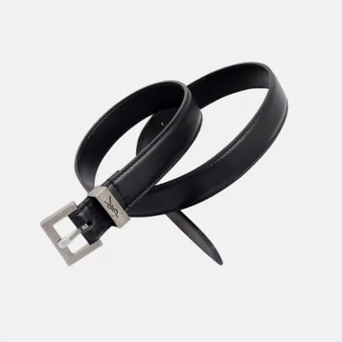 Saint Laurent 2019 Ladies Signature Logo Steel Buc… - 1