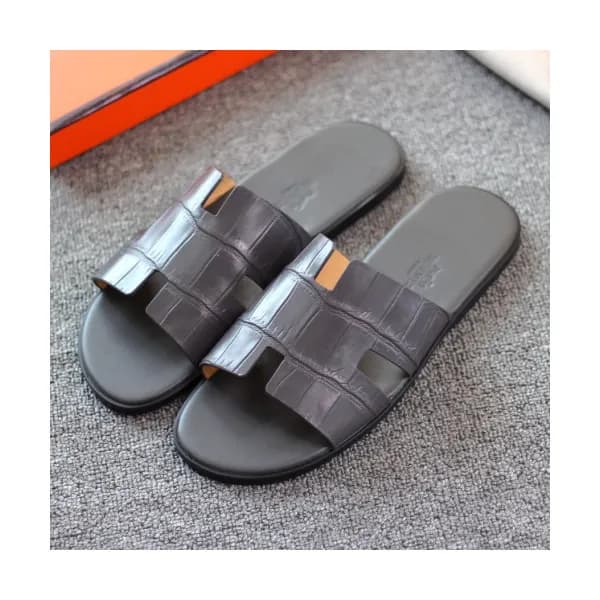 Hermes 2019 Mens Classic Oasis Leather Sandal - 에르… - 1