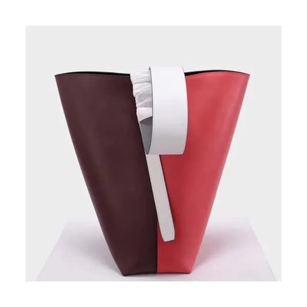 Celine Leather Two-tone Bucket Tote Bag,37CM - 셀린느… - 1