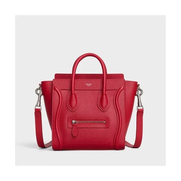 Celine Nano Luggage Leather Tote Shoulder Bag,20CM… - 1
