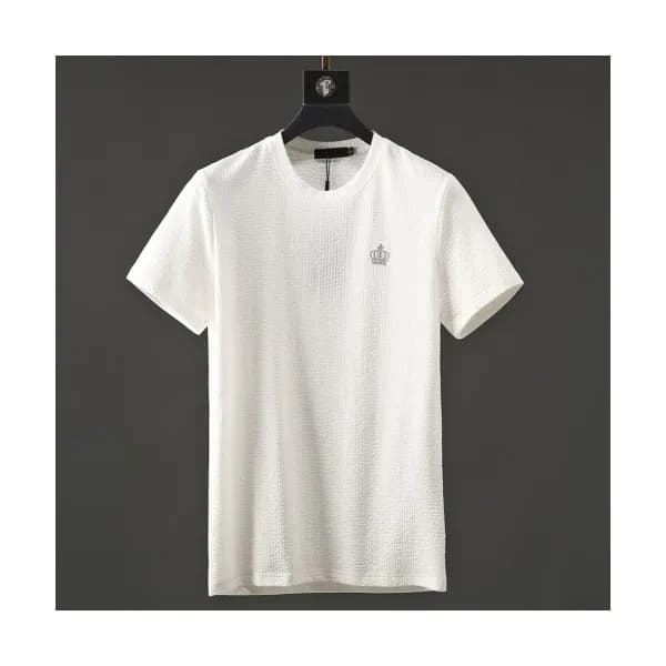 Dolce&Gabbana 2019 Mens Crown Cotton Short Sleeved… - 1