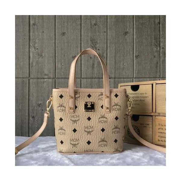 MCM Anya Visetos Mini Tote Shoulder Shopper Bag,18… - 1