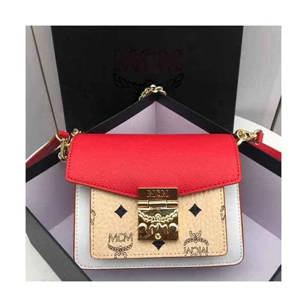 MCM 2019 Millie Visetos Shoulder Cross Bag,21cm - … - 1