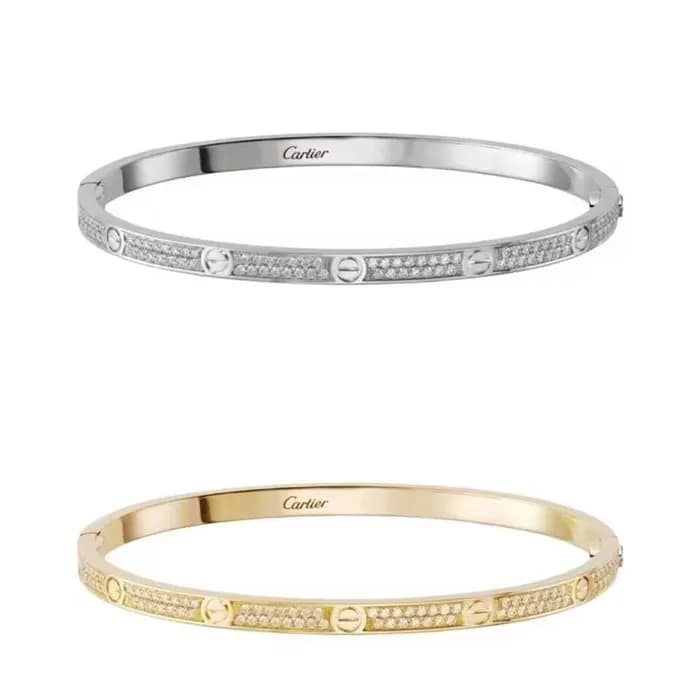 CARTIER Rose Gold/White Gold/Yellow Gold Bangle … - 1