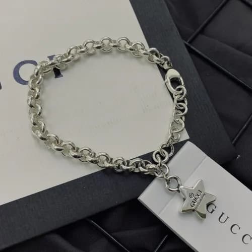 Gucci White Glod Bangle - 구찌 여성 화이트골드 팔찌Guc0013. - 1