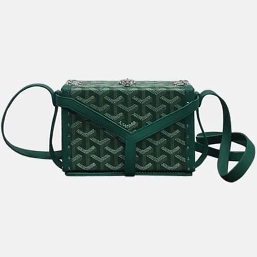 Goyard 2019 PVC & Leather Shoulder Cross Bag,16.5c… - 1