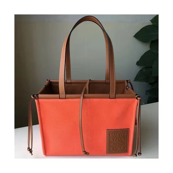 Loewe 2019 Canvas & Leather Tote Bag, 35CM - 로에베 2… - 1
