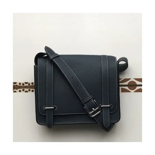 Hermes 2019 Steve Togo Leather Messenger Shoulder … - 1