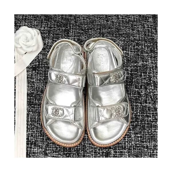 Chanel 2019 Ladies Leather Sandal - 샤넬 2019 여성용 레더… - 1