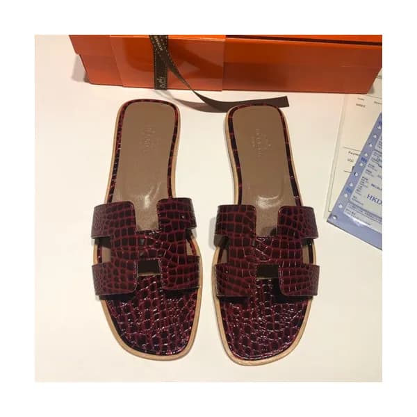Hermes 2019 Ladies Oasis Leather Slipper - 에르메스 20… - 1