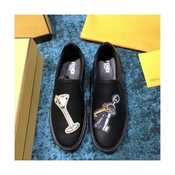 Fendi 2019 Mens Leather Slip-on - 펜디 2019 남성용 레더 슬… - 1