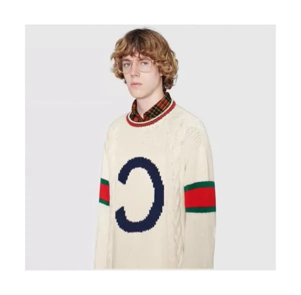 Gucci 2019 Mens Logo Crew-neck Sweater - 구찌 2019 남… - 1