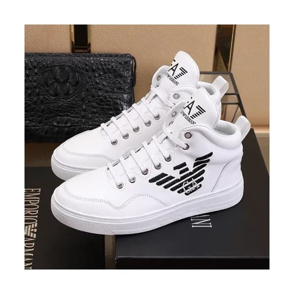 Armani 2019 Mens Leather Sneakers - 알마니 2019 남성용 … - 1