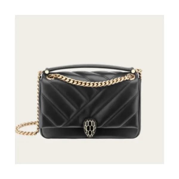 Bvlgari 2019 Serpenti Cabochon Chain Shoulder Bag,… - 1