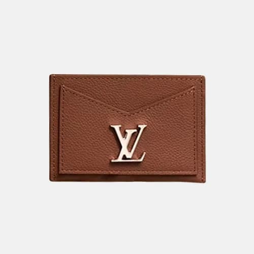 Louis Vuitton 2019 Lock Me Leather Card Purse M686… - 1
