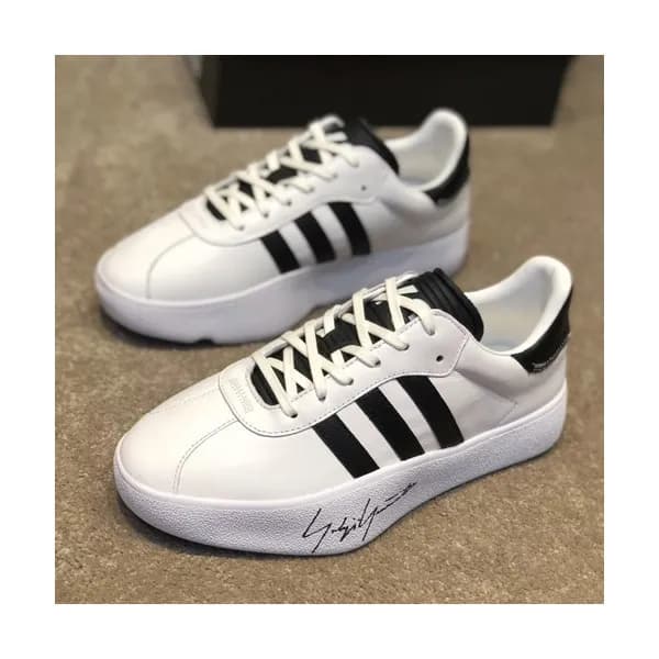 Y-3 2019 Mens Leather Sneakers - 요지야마모토 2019 남성용 레… - 1
