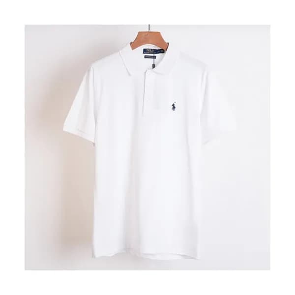 Polo 2019 Mens Logo Cotton Polo Short Sleeved Tshi… - 1