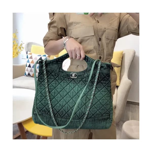 Chanel 2020 31 Denim Tote Shoulder Bag - 샤넬 2020 3… - 1