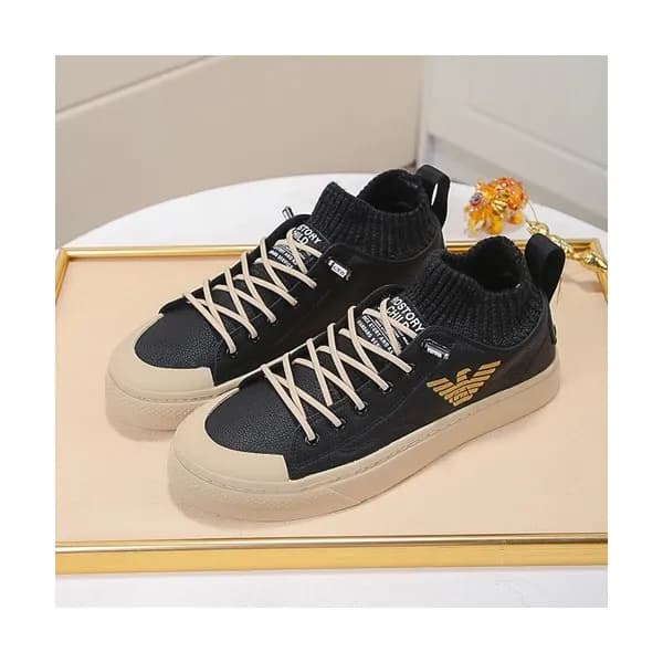 Armani 2019 Mens Leather Sneakers - 알마니 2019 남성용 … - 1