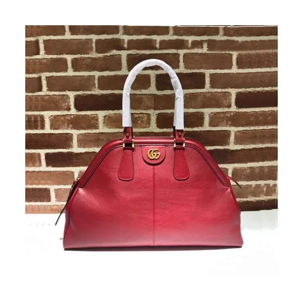 Gucci 2020 Large Re Belle Leather Top Handle Tote … - 1
