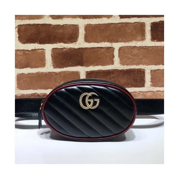 Gucci 2020 Marmont Matlase Leather Belt Bag,18CM -… - 1