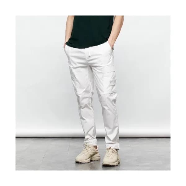 Stone Island 2020 Mens Logo Casual Cotton Pants - … - 1