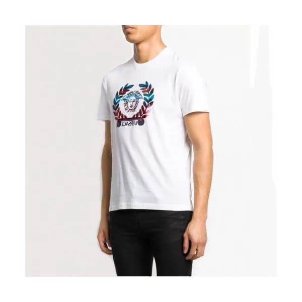[베르사체]Versace 2020 Mens Logo Silket Short Sleeved … - 1