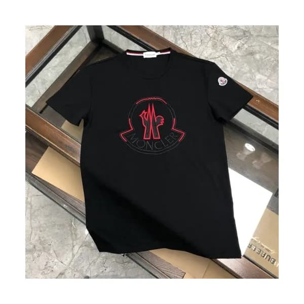 [매장판]Moncler 2020 Mens Logo Silket Crew-neck Short… - 1
