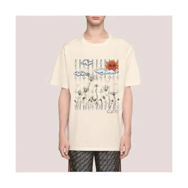 [매장판]Gucci 2020 Mm/Wm Logo Cotton Short Sleeved Ts… - 1
