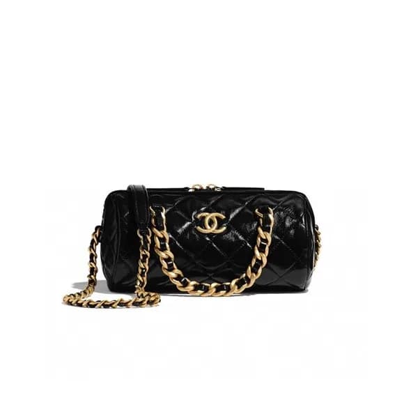 Chanel 2020 Leather Chain Tote Shoulder Bag ,22CM … - 1