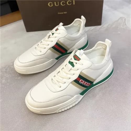 Gucci 2020 Men's Leather Sneakers - 구찌 2020 남성… - 1