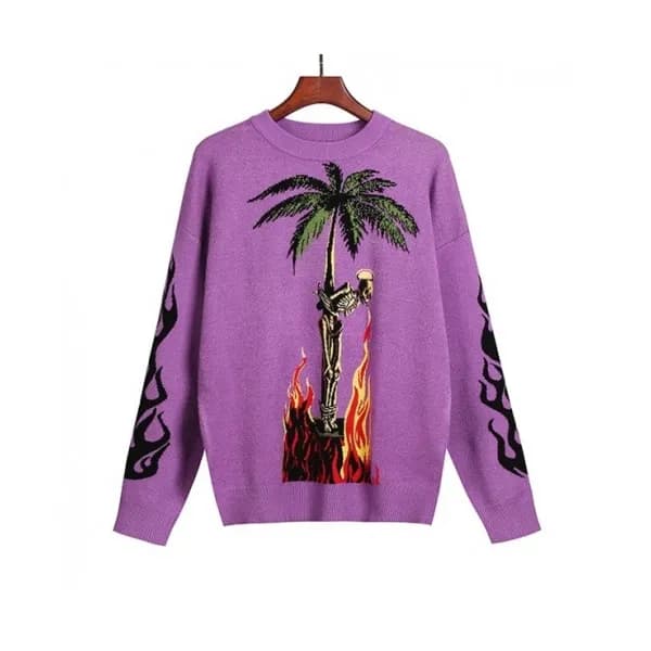 [팜 엔젤스]Palm Angels 2020 Mens Logo Turtle-neck Swea… - 1