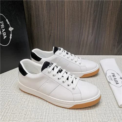 Prada 2021 Men's Leather Sneakers - 프라다 2021 남… - 1