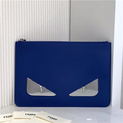 [펜디]Fendi 2021 Men's Leather Clutch Bag,30cm -… - 1