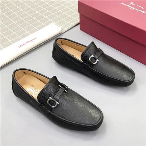 Salvatore Ferragamo 2021 Men's Leather Loafer … - 1