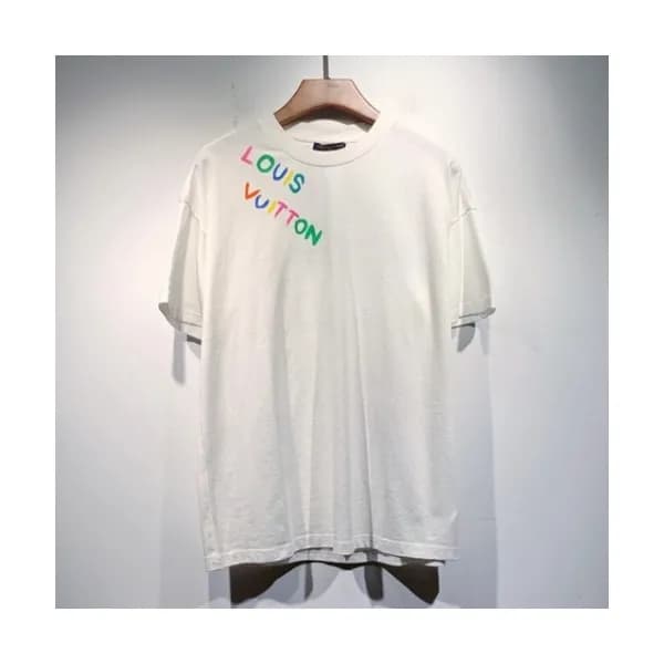 Louis vuitton Mm/Wm Logo Short Sleeved Tshirts Wh… - 1