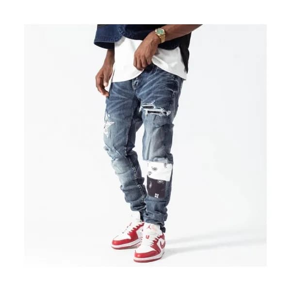 Amiri Mens Trendy Denim Pants Blue - 아미리 2021 남성 … - 1