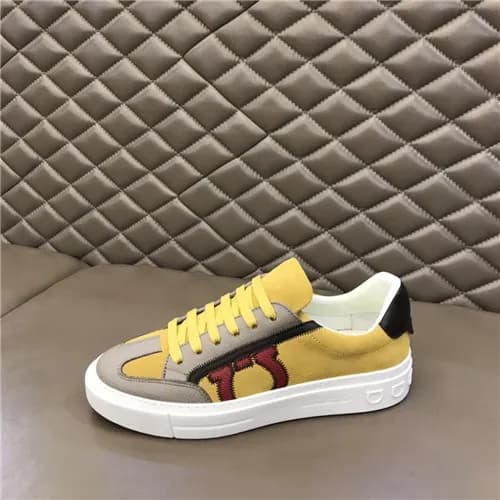 Salvatore Ferragamo 2021 Men's Leather Sneaker… - 1