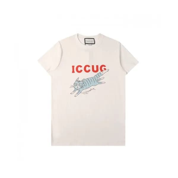 Gucci Mm/Wm Logo Short Sleeved Tshirts White - 구찌… - 1