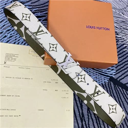 Louis Vuitton 2021 Women's Leather Belt,3.0cm,… - 1