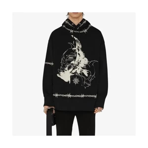 Givenchy Mm/Wm Logo Casual Cotton Hoodie - 지방시 20… - 1