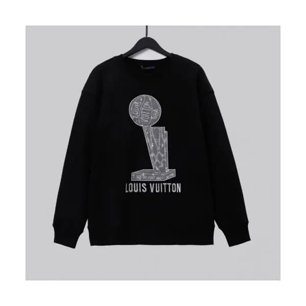 Louis vuitton Mm/Wm Casual Cotton Tshirts Black -… - 1
