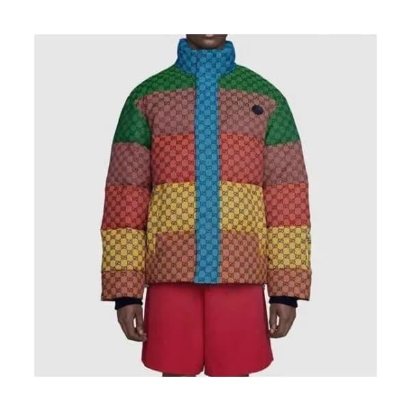 Gucci Mm/Wm Logo Casual Duck Down Padding Blue - … - 1