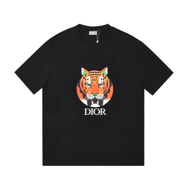 디올 남자 크루넥 블랙 반팔티 - Unisex Black Tshirts - dio01679… - 1