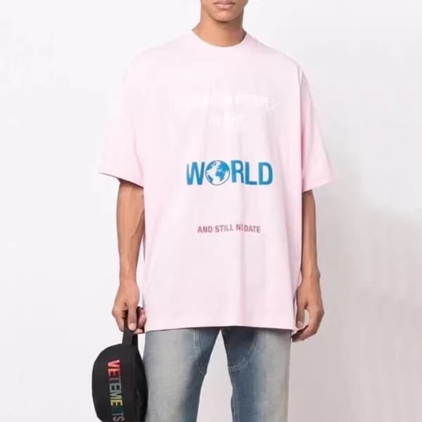 베트멍 남성 트렌디 핑크 반팔티 - Mens Pink Tshirts - vet0244x - 1