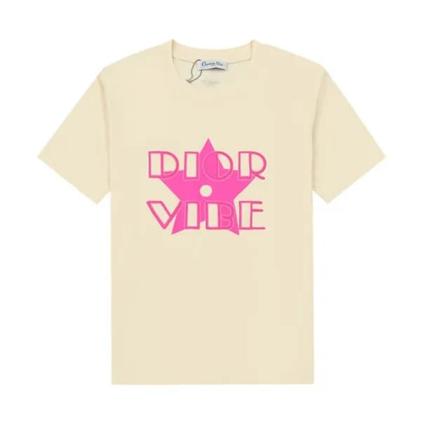 디올 남성 크루넥 아이보리 반팔티 - Mens Ivory Tshirts - dio01741… - 1