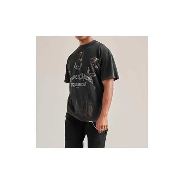 리프리젠트 남성 블랙 크루넥 반팔티 - Mens Black Tshirts - rep0051… - 1