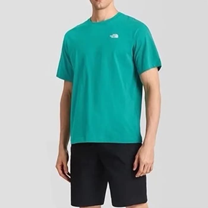 노스페이스 남성 블루 크루넥 반팔티 - The North Face Mens Blue Tsh… - 1