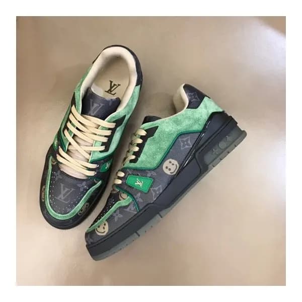 루이비통 남성 Trainer 그린 스니커즈 - Mens Green Sneakers - lo… - 1