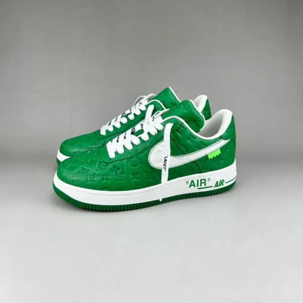 루이비통 남성 트렌디 그린 스니커즈 - Mens Green Sneakers - lou051… - 1